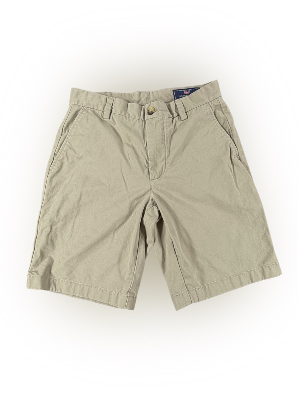 Men’s Vineyard Vines Beige Khaki Flat-Front Shorts Size 28